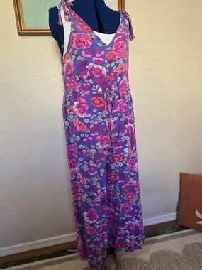 Purple floral jumper